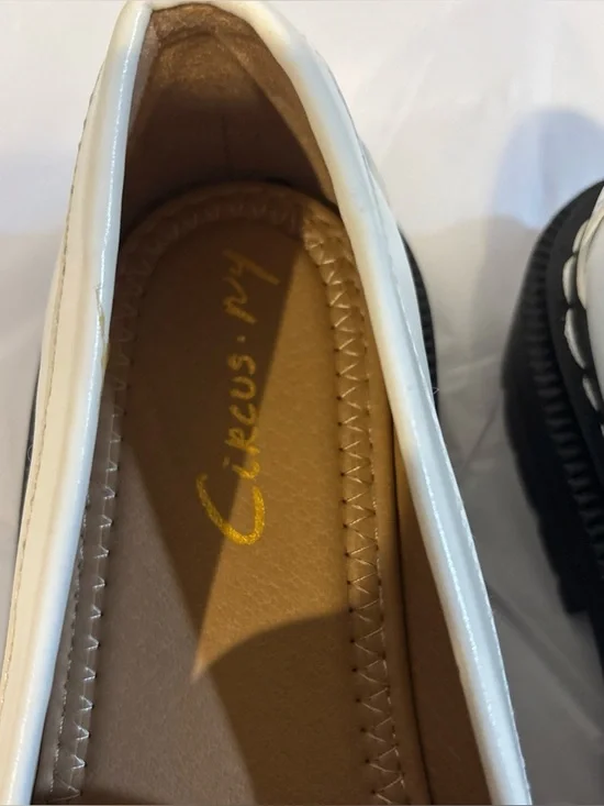 Circus by Sam Edelman Women’s Deana white loafer shoes size 7 platform - Picture 8 of 9